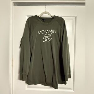 Torrid Olive Green Crew Neck Sweatshirt